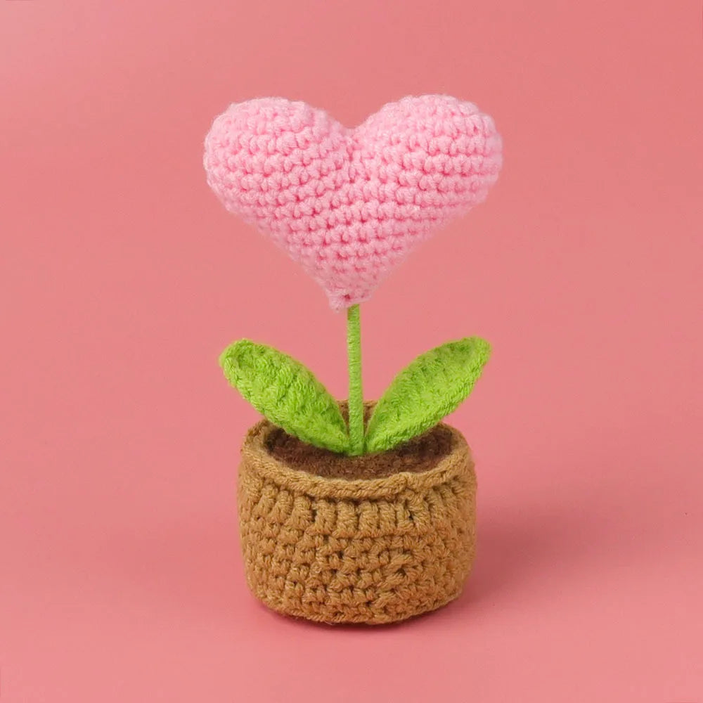 You Did It Crochet Potted Flower