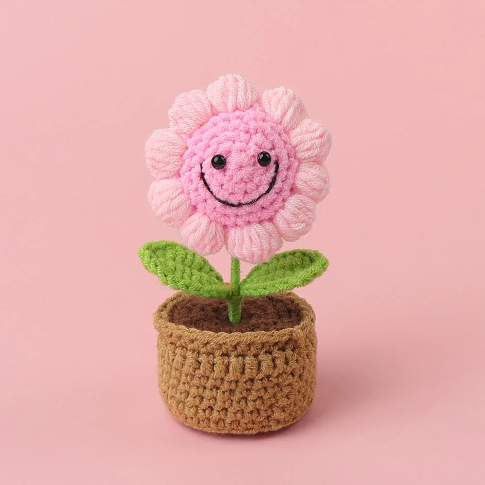 You Did It Crochet Potted Flower