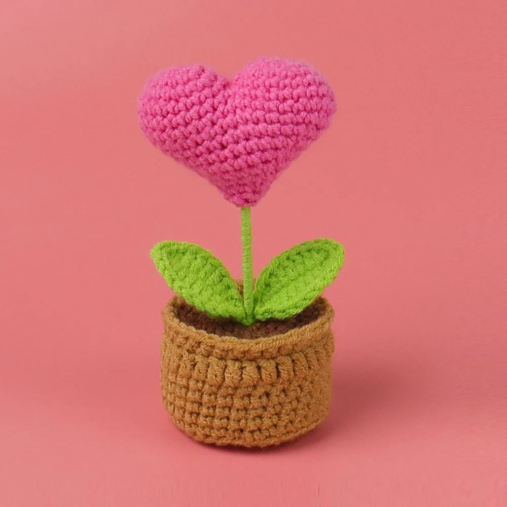 You Did It Crochet Potted Flower