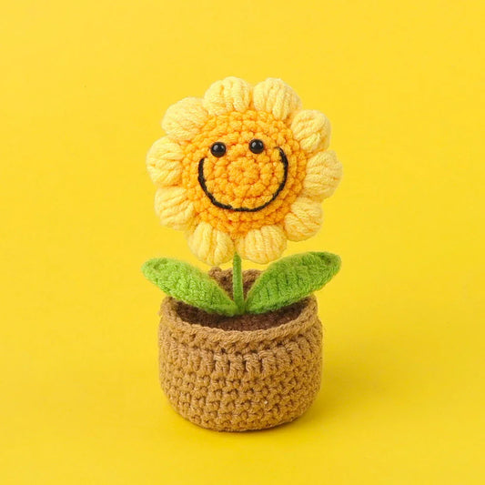 You Did It Crochet Potted Flower