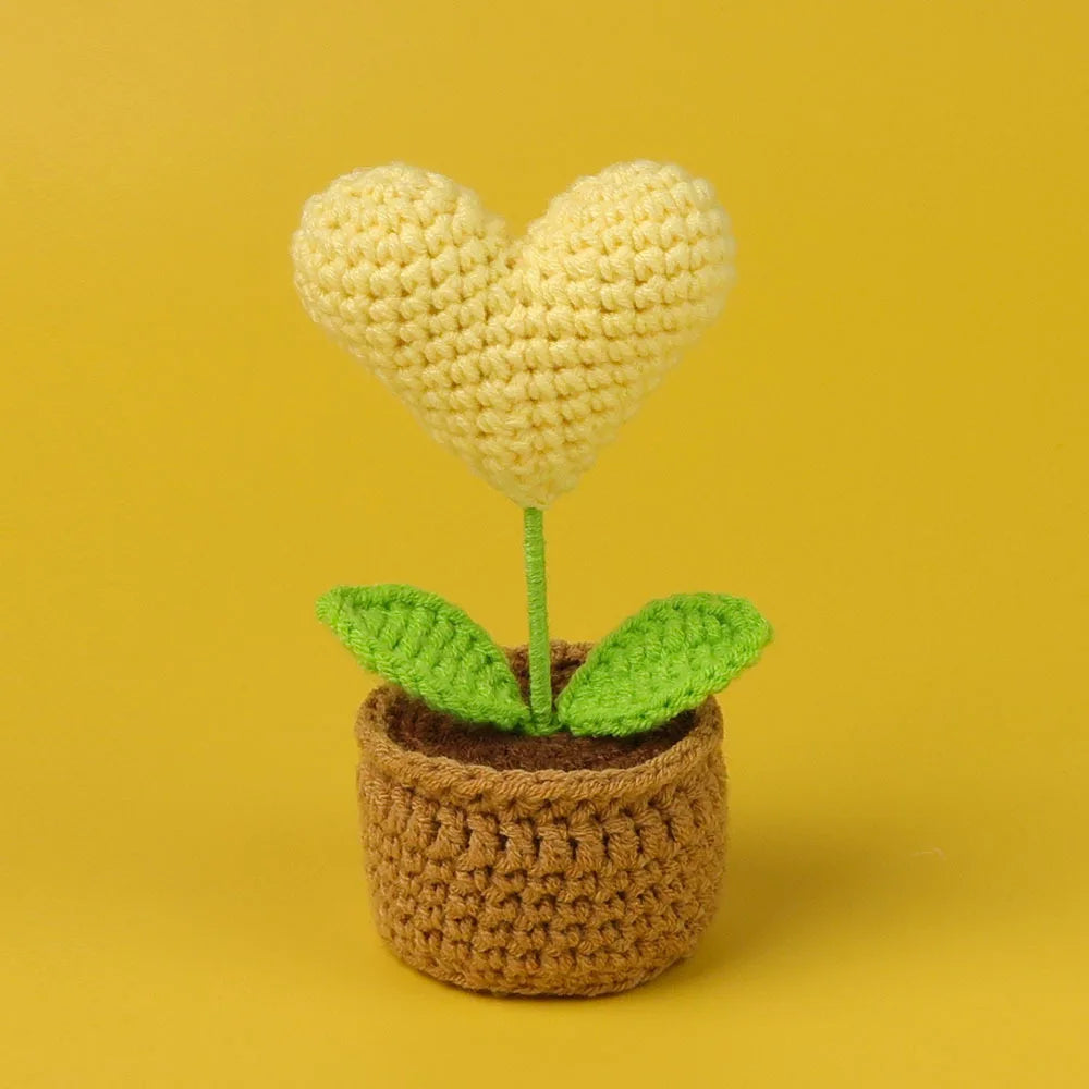 You Did It Crochet Potted Flower