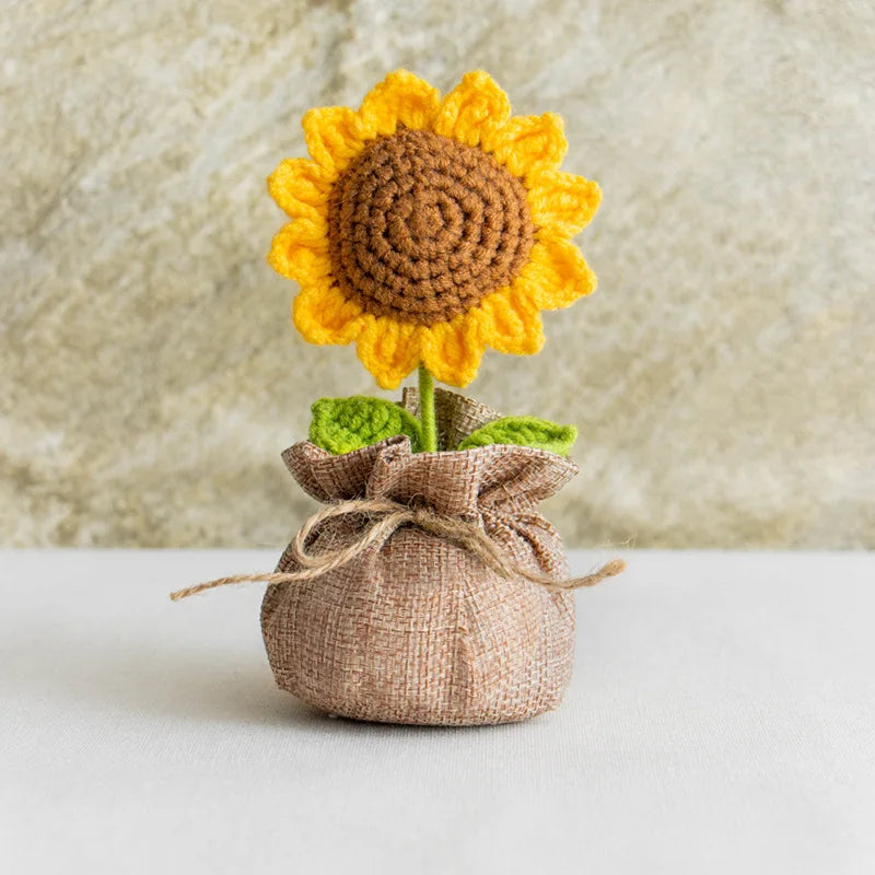 You Did It Crochet Potted Flower