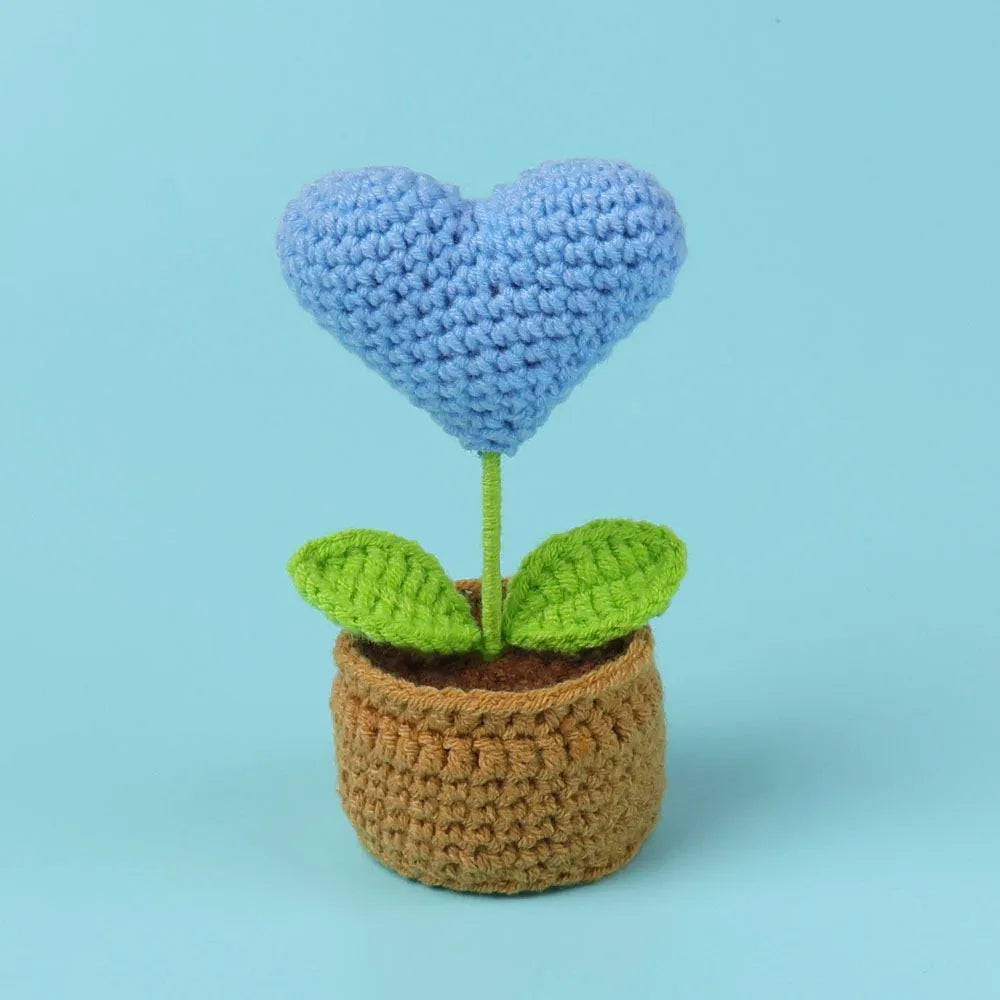 You Did It Crochet Potted Flower