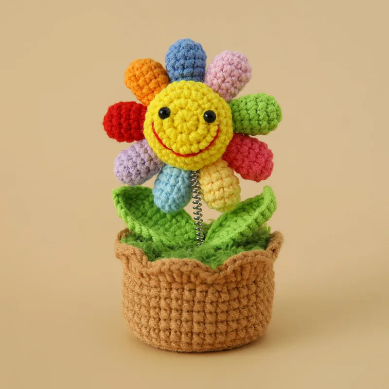You Did It Crochet Potted Flower