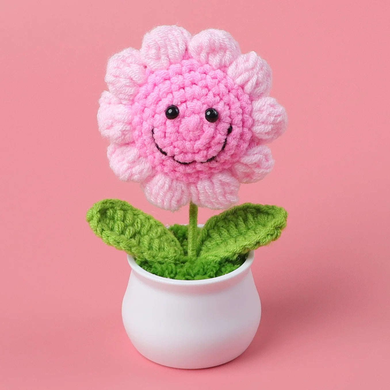 You Did It Crochet Potted Flower